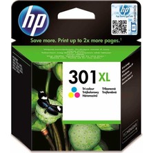HP 301XL Yüksek CH564E  Kapasite Renkli Kartuş Uyumlu Modeller ile Orijinal Baskı Kalitesi