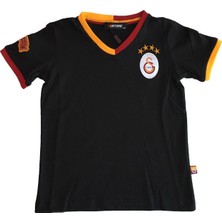 GS Store Galatasaray Çocuk Siyah Lisanslı Armalı Tshirt 7 - 8 Yaş Unisex Model