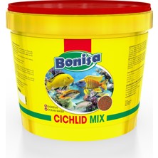 Bonisa Cichlid Mix 3 Kg Kova Yüksek Proteinli Akvaryum Balık Yemi Bitkisel ve Omega-3 İçerikli