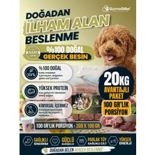 GurmeRAW BARF PLUS | 100 gr Porsiyonlu | Zengin İçerikli Günlük Çiğ Köpek Maması