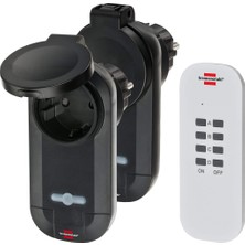 Brennenstuhl Comfort Uzaktan Kumandalı Priz Set 2’li Çocuk Koruma Özellikli Kablosuz Kullanım