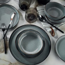 Rani Mobilya Rani Home Yemek Takımı (18 Parça) Kütahya Porselen Mavi HD-6843