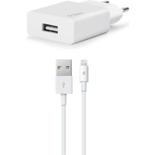 Ttec Seyahat Şarj Aleti 2.1A Hızlı Şarj Özellikli Lightning Kablo ile 10 Watt Güç Apple Uyumlu