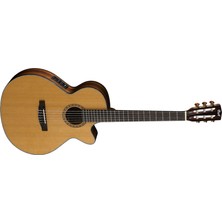 Cort Cec7-Nat Elektro Klasik Gitar 25.3" Boyutlu Doğal Renkli Gül Ağacı Klavye ile Premium Ses Kalitesi