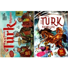 Damla Yayınevi Büyük Türk Masalları + Bilginleri 4. 5. 6. Sınıf Hikaye Seti 20 Kitap Komisyon 9 - 12 Yaş