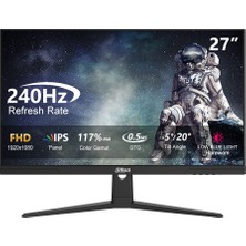 Dahua LM27-E241B 27" 240Hz 0,5Ms IPS FHD Gaming Monitör Adaptive Sync