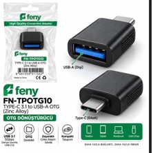 Nusrat Bilişim Feny FN-TPOTG10 Type-C 3.1 To Usb-A Çinko Alışımlı Çevirici