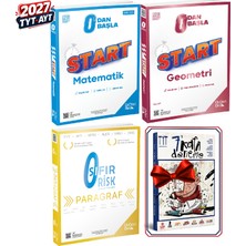ÜçDörtBeş Yayınları 2027 Tyt-Ayt Video Çözümlü Start Matematik-Start Geometri(Şenol Hoca)-Paragraf Sıfır Risk