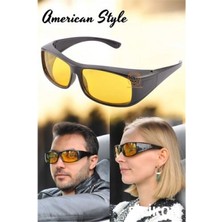 Pileli Store Güvenli Gece Sürüş Görüş Gözlüğü Sis Far Işık Önleyici Anti-Fog Gözlük  720834