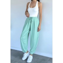 Gülseli Bel Lastikli Şalvar Pantolon P-00022206