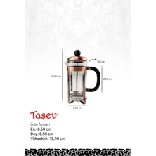 Bambum Taşev T2771 Watson - French Press 350 ml (Çay Presi)