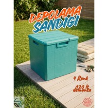 Rika Garden 120 Lt Ahşap Desenli Bahçe Depolama Sandığı - Su Geçirmez (Üreticiden Orijinal Ürün)