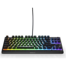 Steelseries Apex 3 TKL Gaming Klavye Kablolu Sessiz Switch Siyah Tuş Formu Oyun İçin Tasarlandı