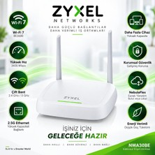 Zyxel NWA30BE Wifi 7 Access Point – Ev Ofis Wifi Güçlendirici, 5.1 Gbps Dual Band, 2.5g Ethernet