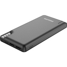Philips DLP2010NB/62 10.000 mAh 2 x 2.4A USB Çıkışlı Powerbank Siyah Hızlı Şarj Teknolojisi ile