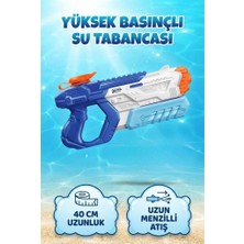 Farbu Oyuncak Yüksek Basınçlı 40 cm Su Tabancası Geniş Su Hazneli ve 10 Metre Menzilli Oyuncak Su Tabancası