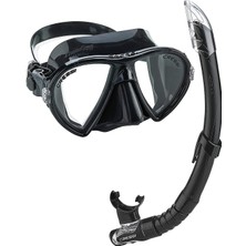 Cressi Ocean Vip Maske Şnorkel Set Black/Black Kombo ile Su Altı Keşfi İçin İdeal
