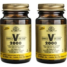 Solgar Vm 2000 Multivitamin 30 Tablet x 2 Adet Şeker ve Tuz İçermeyen Formül ile Sağlıklı Yaşam