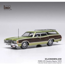1:43 Ölçek Ixo 1972 Ford Ltd Country Squire Diecast Metal Minyatür Model Araba 10CM
