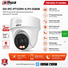 Dahua DH-IPC-PT1239H-S-PV-0280B 2mp Smart Dual Light Active Deterrence Network Pt Camera