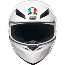 Agv K1 S Beyaz Full Face Motor Kaskı - Outlet