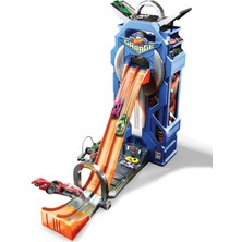 Hot Wheels Ultimate Mega Garaj Dev Kule Yarışı 35 Araç Kapasiteli Kolay Taşınabilir Eğlenceli Oyun Seti FTB68
