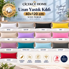 ÇİÇEKCE HOME Çiçekce Home Uzun Yastık Kılıfı 40X120 cm %100 Pamuklu 1 Adet Fermuarlı