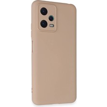 Verto Newface Xiaomi Redmi Note 12 5g Kılıf Nano Içi Kadife Silikon - Pudra