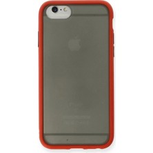 Verto Newface Apple iPhone 6 Kılıf Montreal Silikon Kapak - Kırmızı