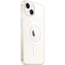 Verto Newface Apple iPhone 15 Plus Kılıf Magneticsafe Şeffaf Silikon - Şeffaf