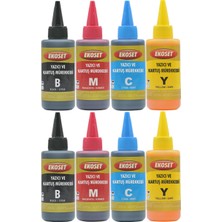 Ekoset Brother Uyumlu Mürekkep 4 Renk 4x200ml