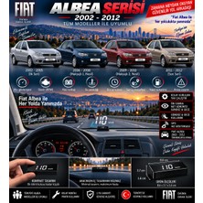 Bowie Fiat Albea 2002-2012 Modeller Için Head Up Display Hayalet Gösterge Ekranı Ön Cam Hız Göstergesi