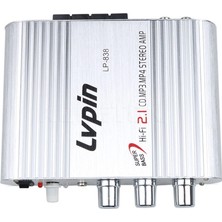 Lvpin LP-838 Mini Motorsiklet-Oto Amfi Hafif Alüminyum Gövde ile Kompakt Tasarım