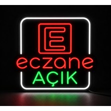 Neon LED Eczane Açık Tabela – Pleksi Işıklı Duvar Yazısı