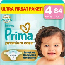 Prima Bebek Bezi Premium Care 4 Numara 84 Adet  Ultra Fırsat Paketi