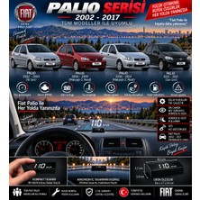 Bowie Fiat Palio 2002-2017 Modeller Için Head Up Display Hayalet Gösterge Ekranı Ön Cam Hız Göstergesi