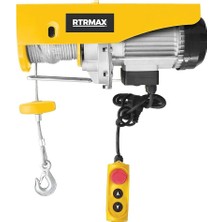 Rtrmax RTM490 Bakır Sargılı Elektrikli Vinç 1900W 600/1200 kg Kaldırma Kapasitesi Yüksek Güç