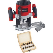 Einhell TC-RO 1155 E Elektrikli Dik Freze Makinesi 12 Parça Freze Ucu Seti ile Güçlü Kesim