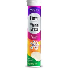 Orzax Efervit 20 Tablet Multivitamin ve Mineral Takviye Edici Gıda