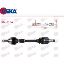 Komple Aks Sol Clio 4 2012-2020 Modus Sandero 2 Logan 2 0,9tce 1,2 1,5dci 662MM. 7701209469 Veka RN-8134