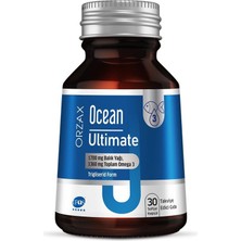 Orzax Ocean Ultimate 1700 mg Balık Yağı, 1360 mg Toplam Omega 3 Balık Yağı 30 Kapsül