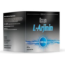 Orzax Ocean L-Arjinin 1000 mg 60 Saşe Türkiye Menşeli Amino Asit Takviyesi
