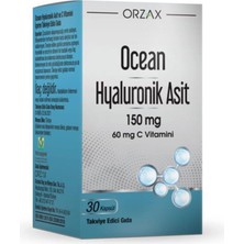 Orzax Ocean 30 Kapsül Hyaluronik Asit 150 mg Cilt Nemlendirici ve Eklem Destekleyici