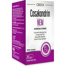 Orzax Cosakondrin Nem 30 Tablet Yumurta Kabuğu Zarı ve Hyaluronik Asit İçeren Türkiye Menşeli