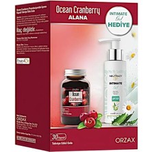 Orzax Ocean Cranberry 30 Kapsül + Neutracy İntim Jel Hediyeli 100 ml Kapsül İçerik Bilgisi 8697595874172
