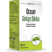 Orzax Ocean Ginkgo Biloba 30 Kapsül