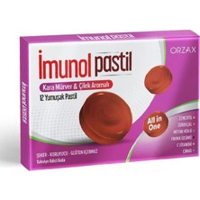Orzax Imunol  Karamürver ve Çilek Aromalı Pastil