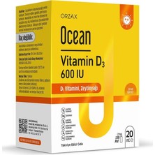Orzax Ocean Vitamin D3 600 lU Sprey 20 ml
