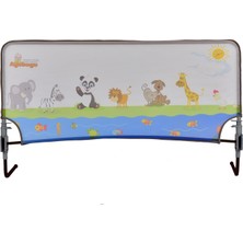 Agubugu Baby 90 x 68 cm Hayvan Desenli Katlanabilir Yatak Bariyeri Güvenli ve Huzurlu Uyum İçin