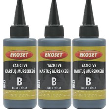 Ekoset Canon uyumlu Tanklı yazıcılar için Siyah mürekkep 300 ml GI-490 uyumlu